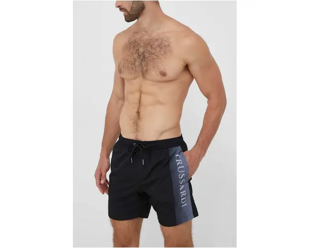 Trussardi pantaloni scurti de baie culoarea negru