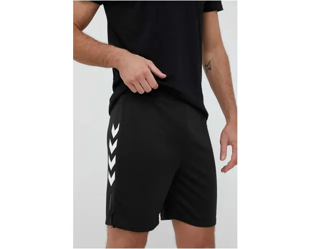 Hummel pantaloni scurti de antrenament Topaz culoarea negru