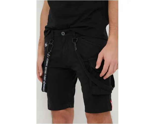 Alpha Industries pantaloni scurti barbati, culoarea negru 116213.03-Black