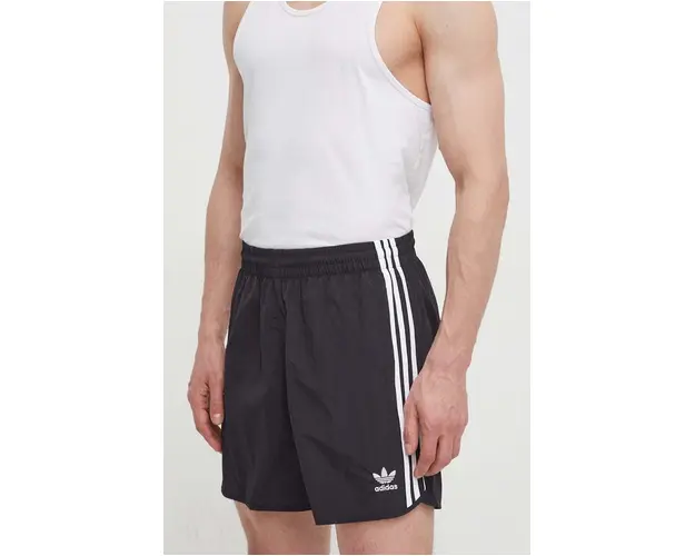 adidas Originals pantaloni scurti Adicolor Sprinter barbati, culoarea negru HS2069