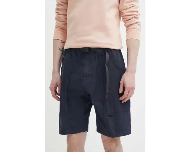 Gramicci pantaloni scurti din bumbac Gadget Short culoarea albastru marin