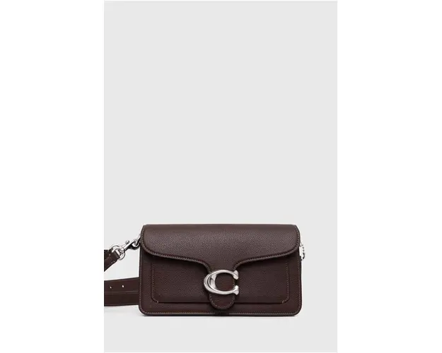 Coach poseta de piele culoarea maro