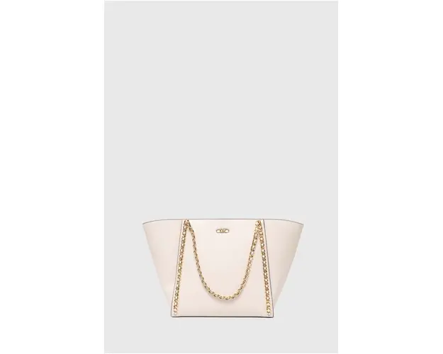 MICHAEL Michael Kors poseta de piele culoarea bej