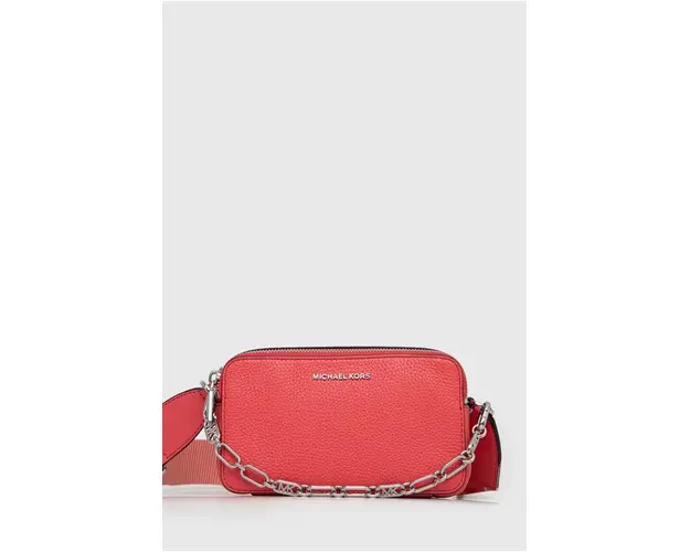 MICHAEL Michael Kors poseta de piele culoarea albastru marin