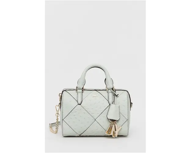 Dkny poseta de piele culoarea turcoaz