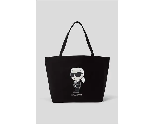 Karl Lagerfeld geanta de bumbac culoarea negru