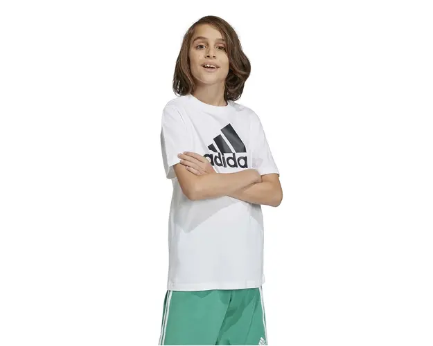 adidas tricou de bumbac pentru copii U BL culoarea alb, cu imprimeu