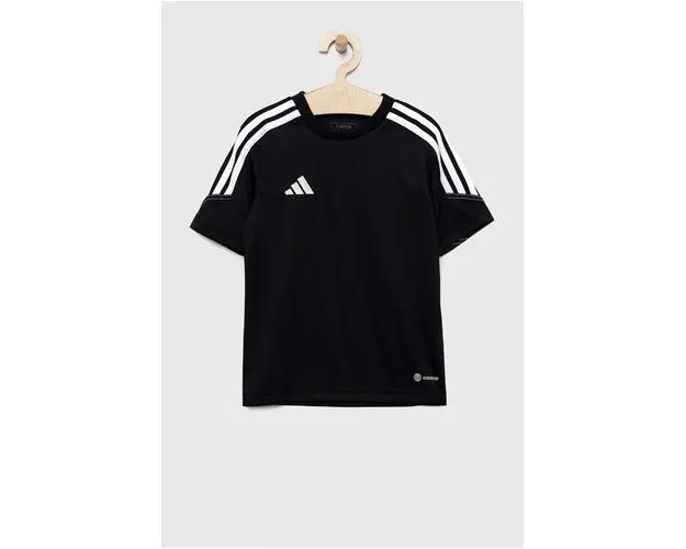Adidas Performance tricou copii TIRO culoarea negru, neted