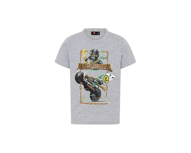 Lego tricou de bumbac pentru copii culoarea gri, cu imprimeu