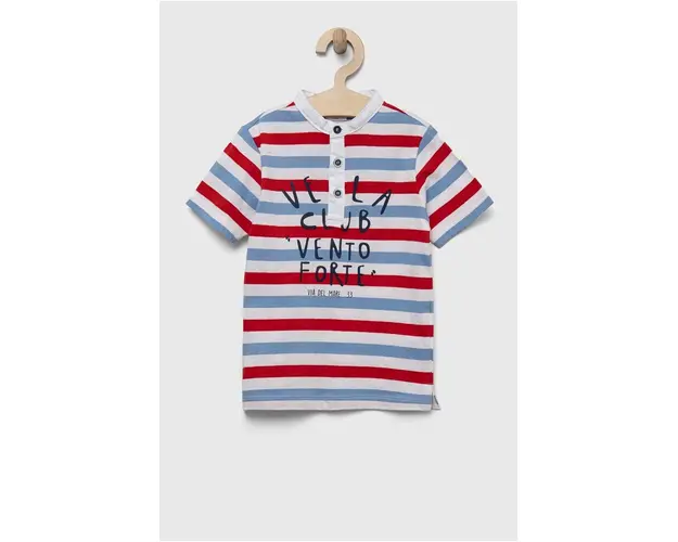 Birba&Trybeyond tricou din bumbac pentru bebelusi culoarea alb, modelator