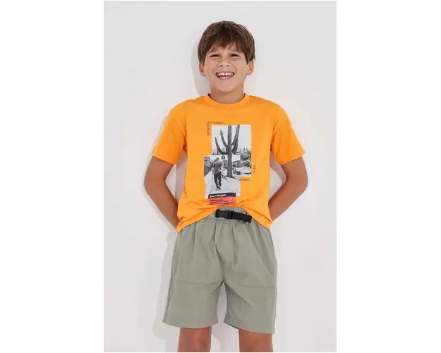 Mayoral pantaloni scurti copii culoarea verde