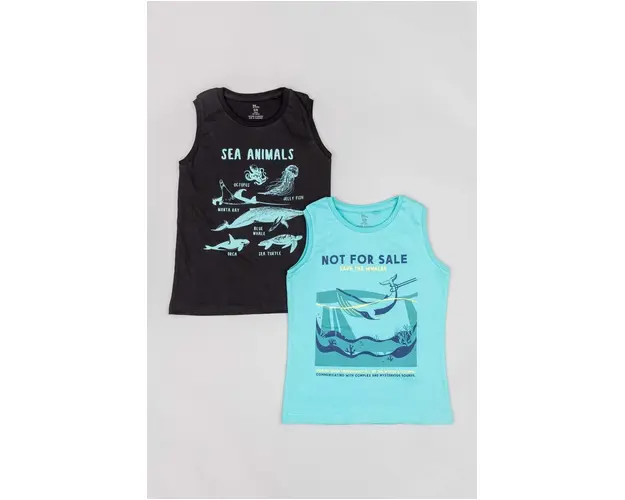 zippy tricou de bumbac pentru copii 2-pack cu imprimeu