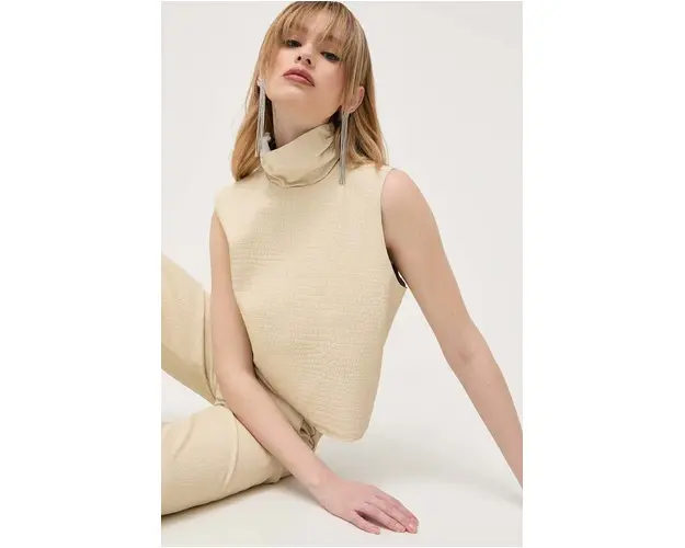 Notes du Nord bluza culoarea bej