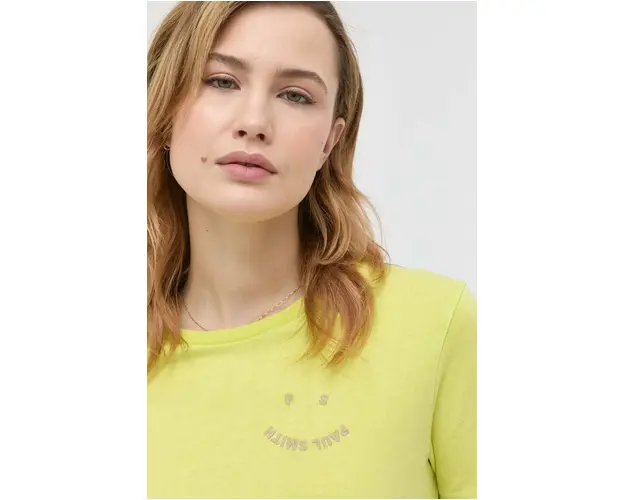 PS Paul Smith tricou din bumbac culoarea verde