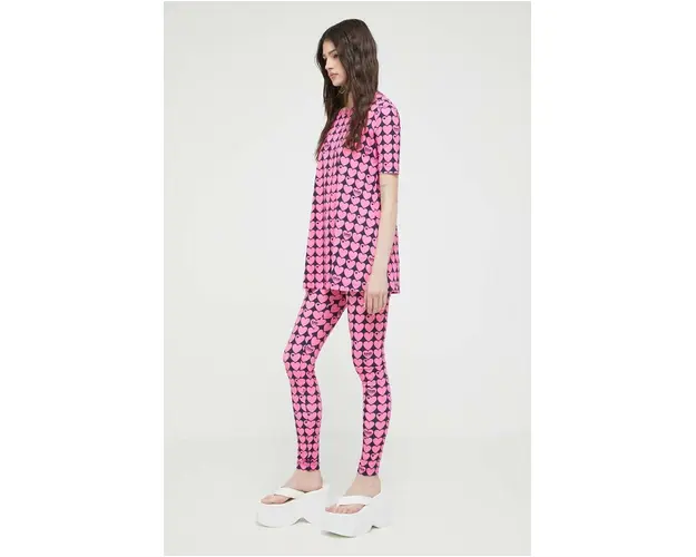 Love Moschino tricou femei, culoarea roz