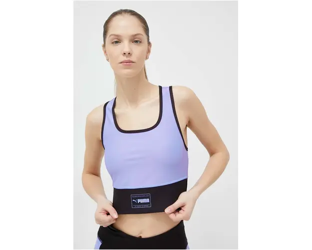 Puma top de antrenament Fit Eversculpt culoarea violet