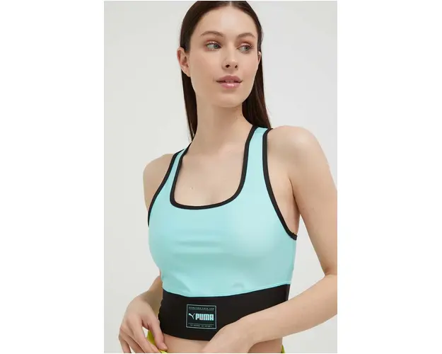 Puma top de antrenament Fit Eversculpt culoarea verde