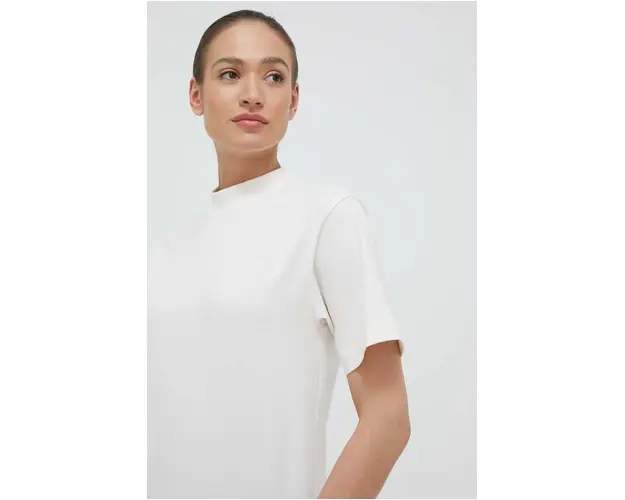 Puma tricou din bumbac culoarea bej