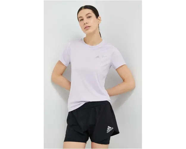 adidas Performance tricou de alergare x Parley culoarea violet