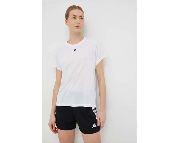 Adidas Performance tricou de antrenament Training Essentials culoarea alb