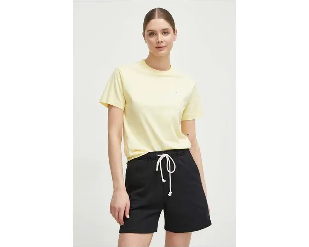 Fila tricou din bumbac culoarea galben