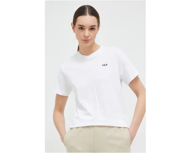 Fila tricou din bumbac 2-pack culoarea alb