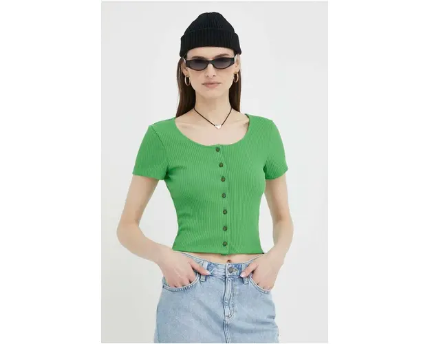 Levi's tricou femei, culoarea verde