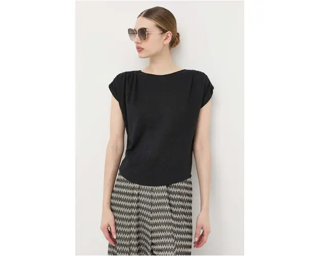 Max Mara Leisure tricou de in culoarea negru