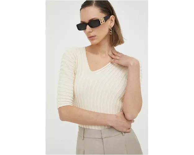 By Malene Birger tricou femei, culoarea bej