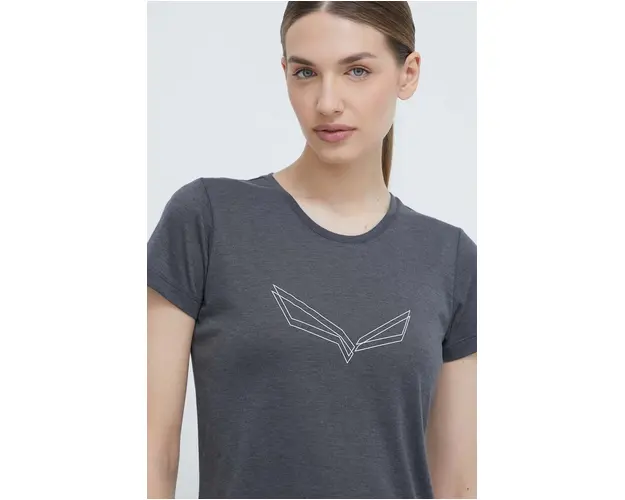 Salewa tricou sport Pure Eagle Frame culoarea negru