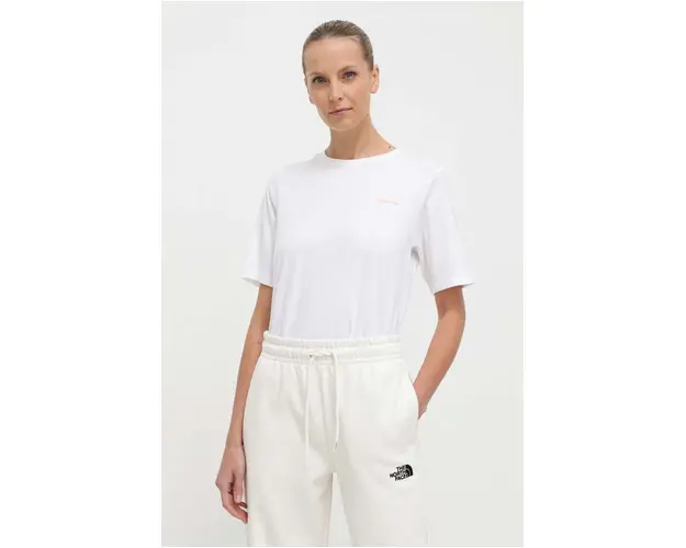 Columbia tricou din bumbac North Cascades femei, culoarea alb 2036593