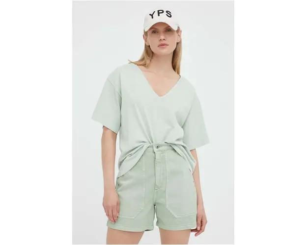 G-Star Raw tricou din bumbac culoarea verde