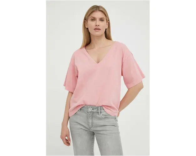 G-Star Raw tricou din bumbac culoarea roz