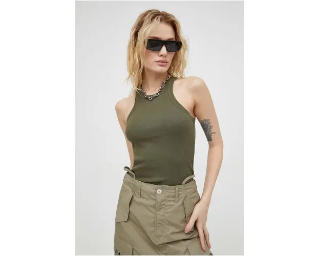 G-Star Raw top din bumbac x Sofi Tukker culoarea verde