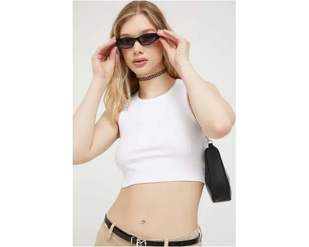 Karl Kani top femei, culoarea alb