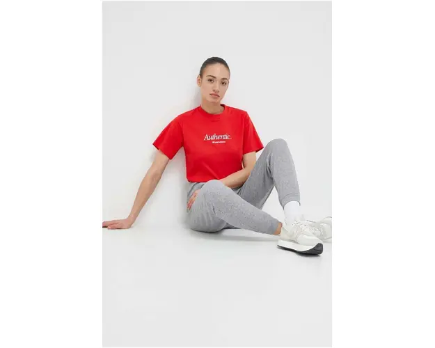 New Balance tricou din bumbac culoarea rosu