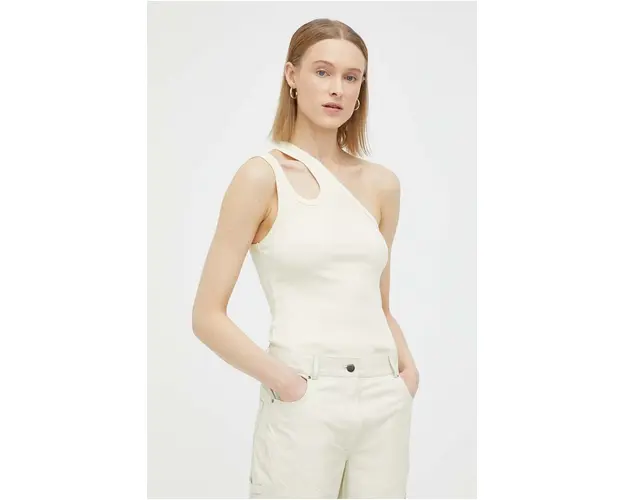 Remain top femei, culoarea bej