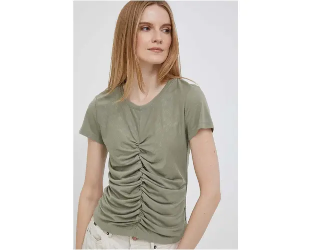 Dkny tricou femei, culoarea verde