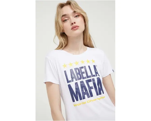 LaBellaMafia tricou femei, culoarea alb