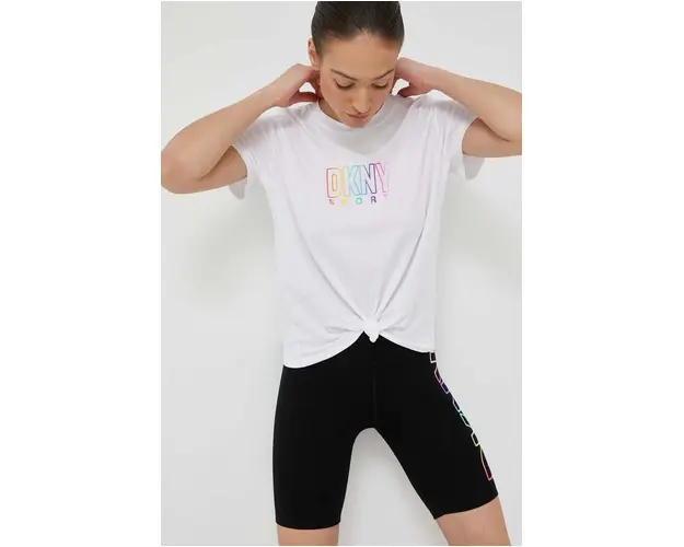 Dkny tricou femei, culoarea alb