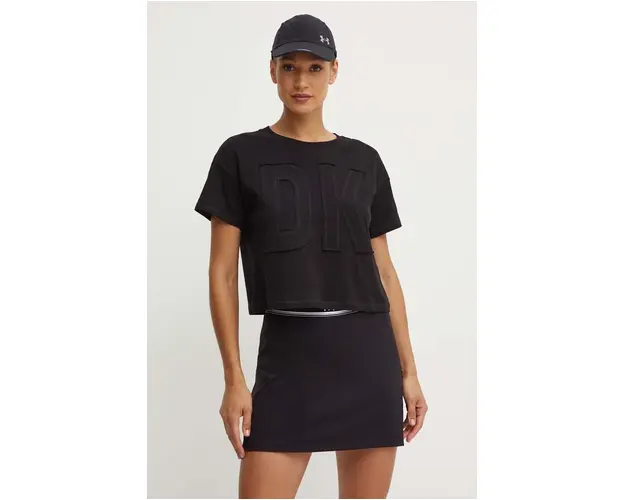 Dkny tricou din bumbac culoarea negru