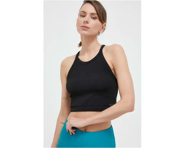 Under Armour top de antrenament Rush Seamless culoarea negru