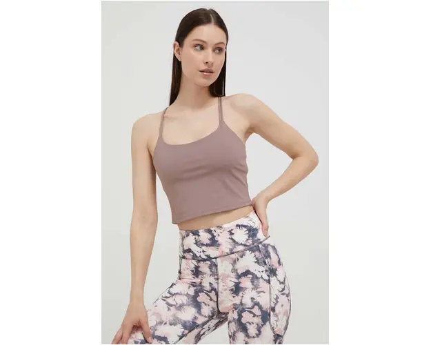 4F top de yoga culoarea roz