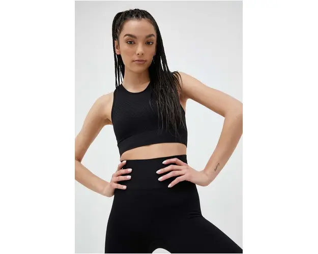 Casall top de yoga culoarea negru