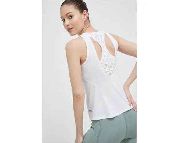 Casall top de antrenament culoarea alb