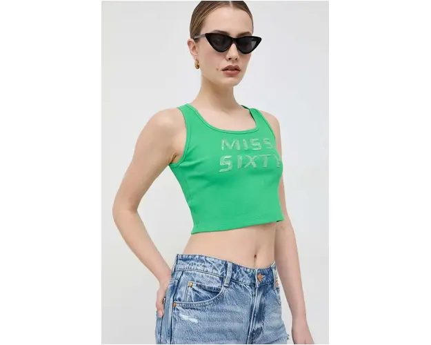Miss Sixty top femei, culoarea verde