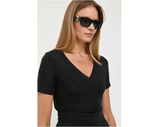 Morgan tricou femei, culoarea negru