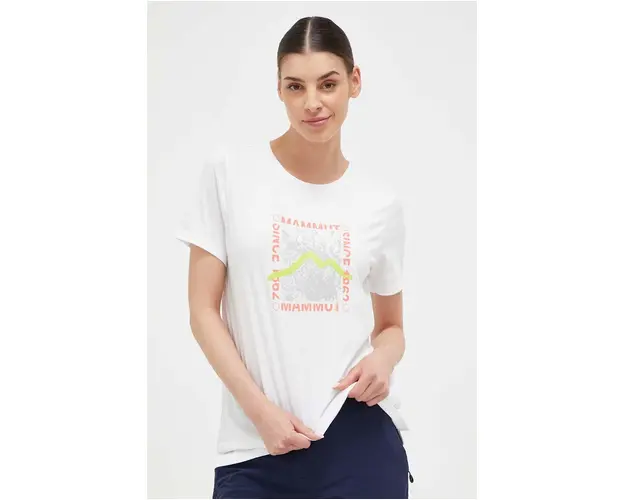 Mammut tricou sport Core culoarea alb