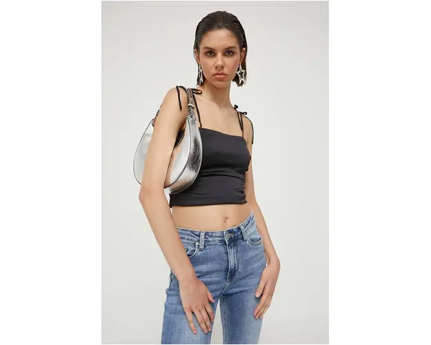 Hollister Co. top femei, culoarea negru