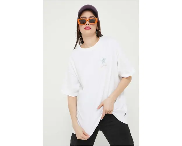 Converse tricou din bumbac culoarea alb